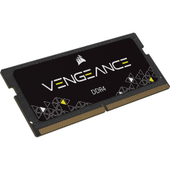 CORSAIR RAM SODIMM XMS4 16GB CMSX16GX4M1A3200C22, DDR4, 3200MHz, LATENCY 22-22-22-53, 1.20V, VENGEANCE, BLACK, LTW.